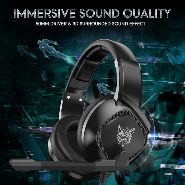 Gaming Headset With Noise Cancellation Microphone